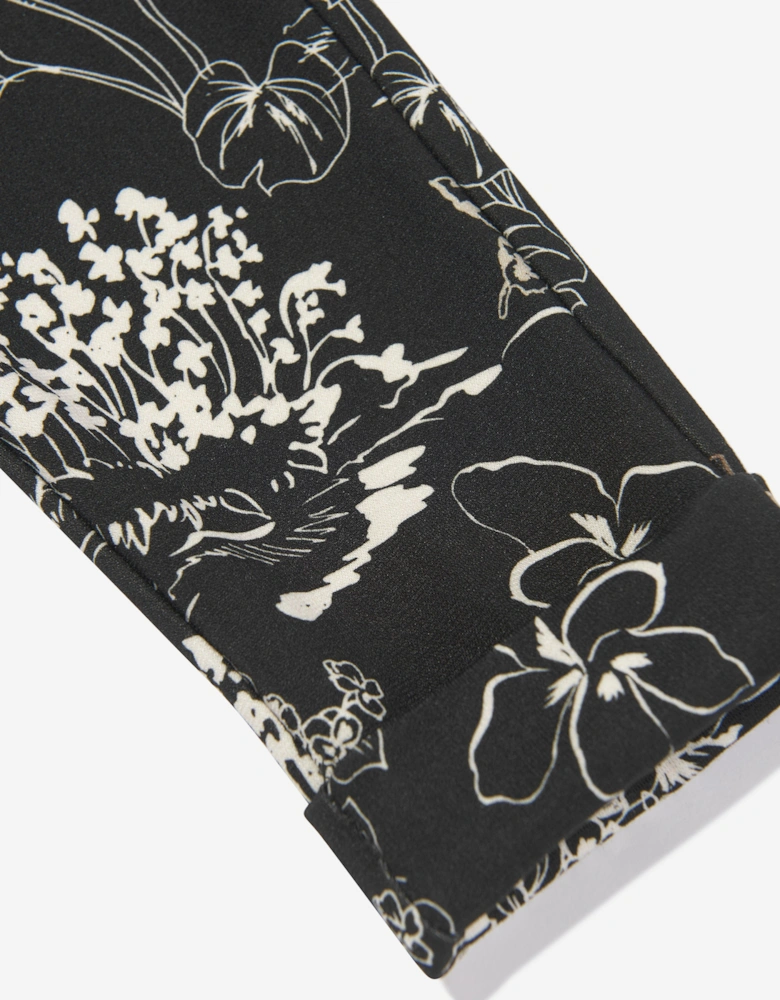 Girls Punto Milan Leggings in Black