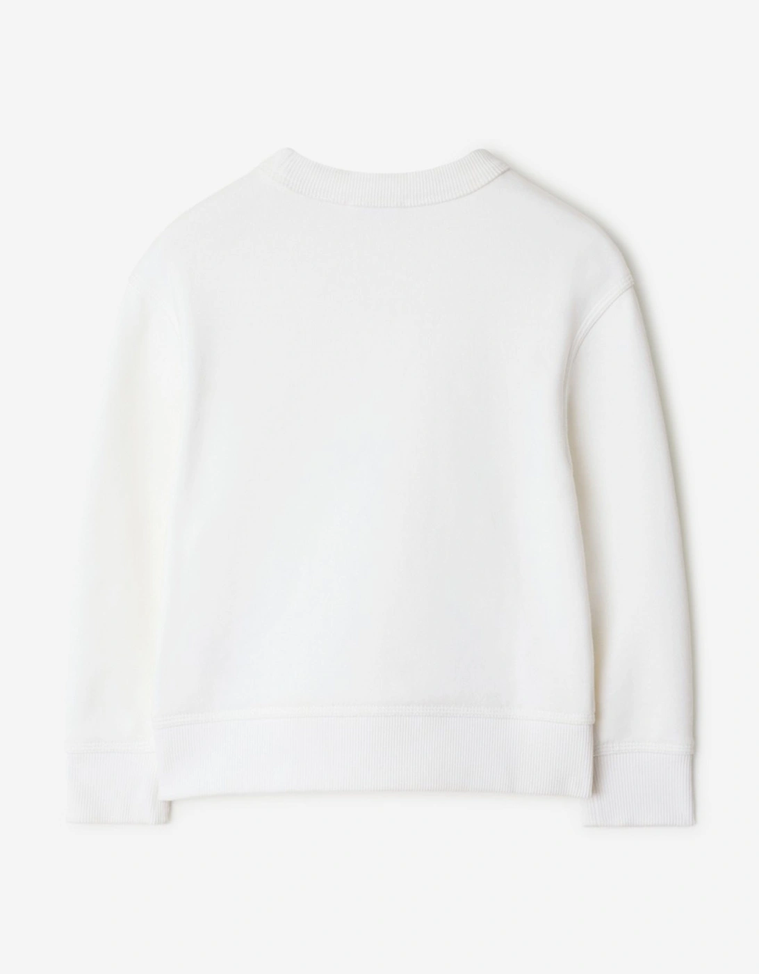 Girls Teddy Bear Sweatshirt in White