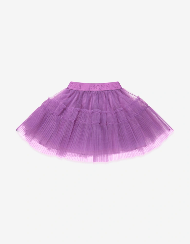 Girls Tulle Skirt in Purple