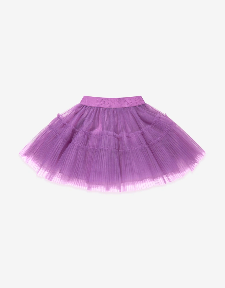 Girls Tulle Skirt in Purple