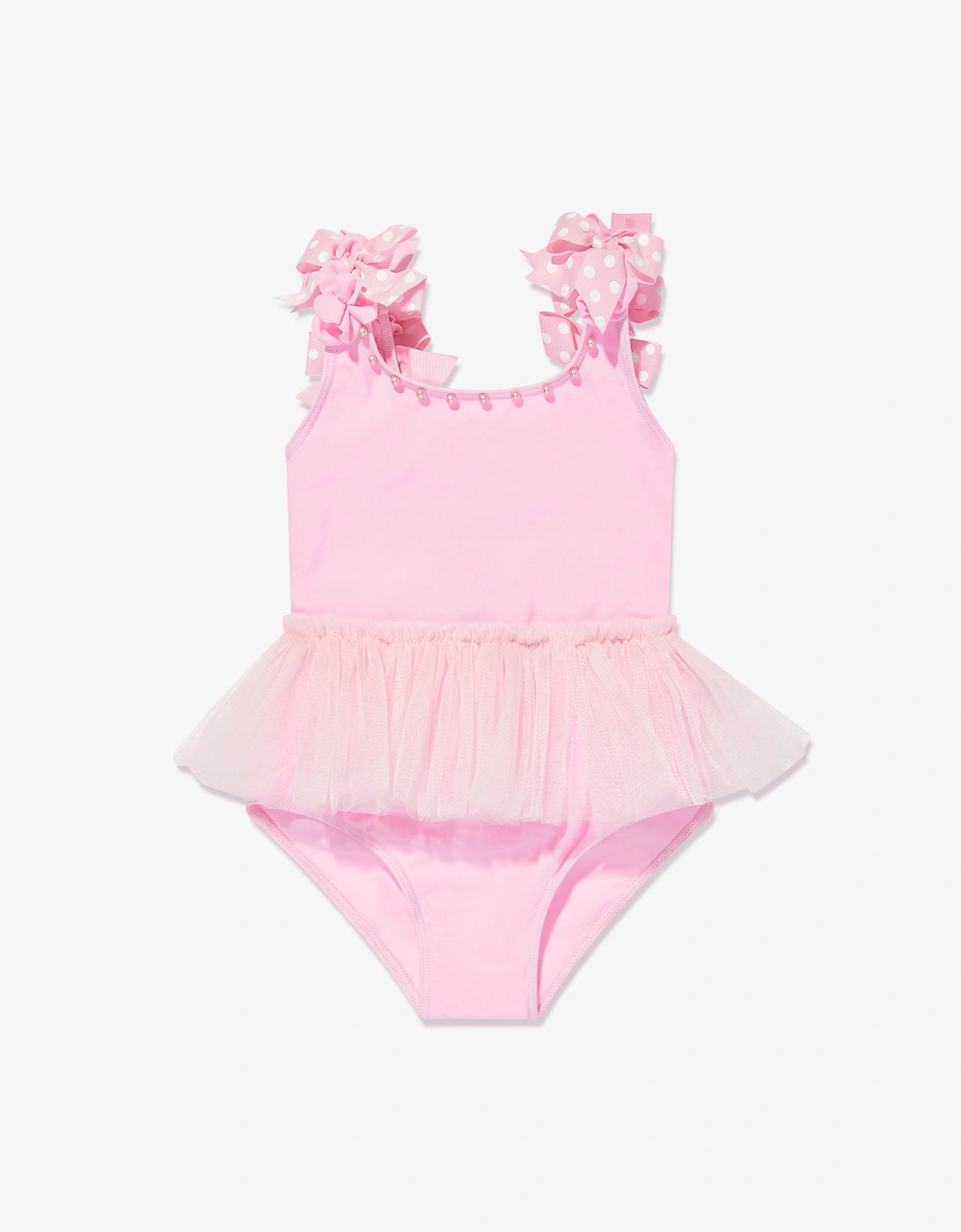 Girls Tutu Swimsuit in Pink, 5 of 4