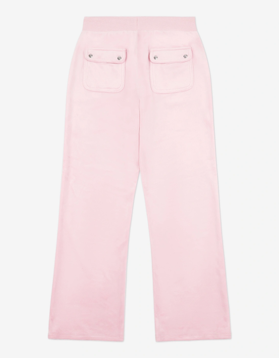 Girls Diamante Logo Wide Leg Joggers in Pink