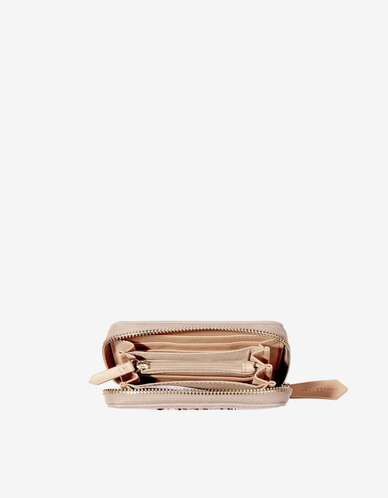 Lady Re Zip Around Wallet in Pink (13cm)