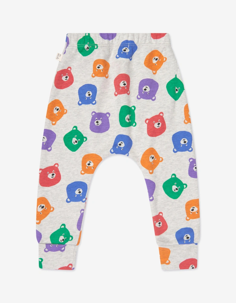 Kids Bubbly Bears Trousers in Grey