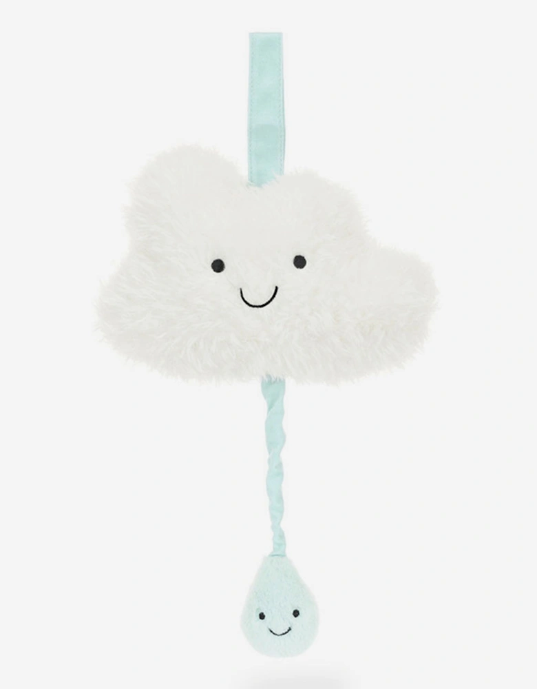 Amuseables Cloud Musical Pull  in White (27cm)