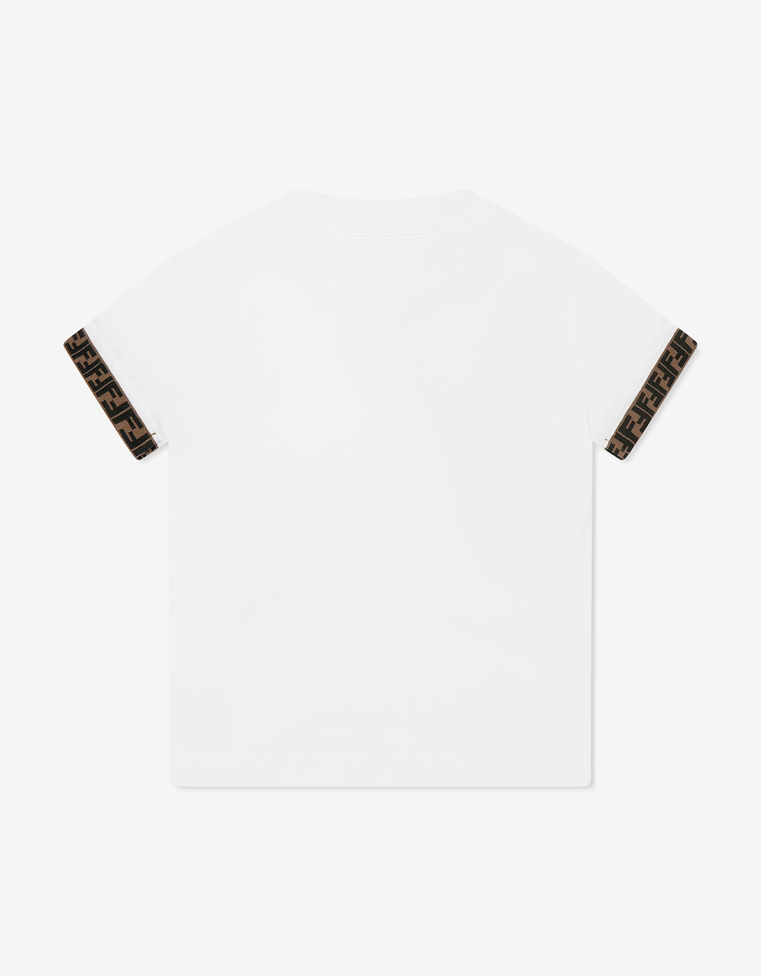 Kids Logo Trim T-Shirt in White