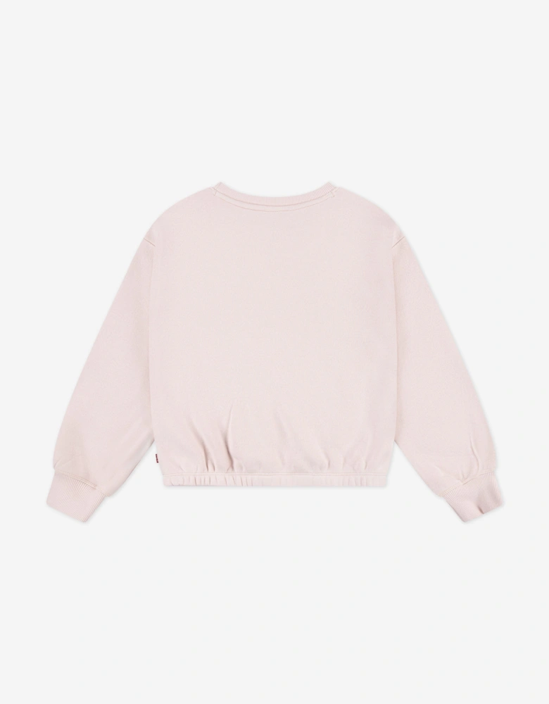 Girls Logo Sweatshirt in Pink