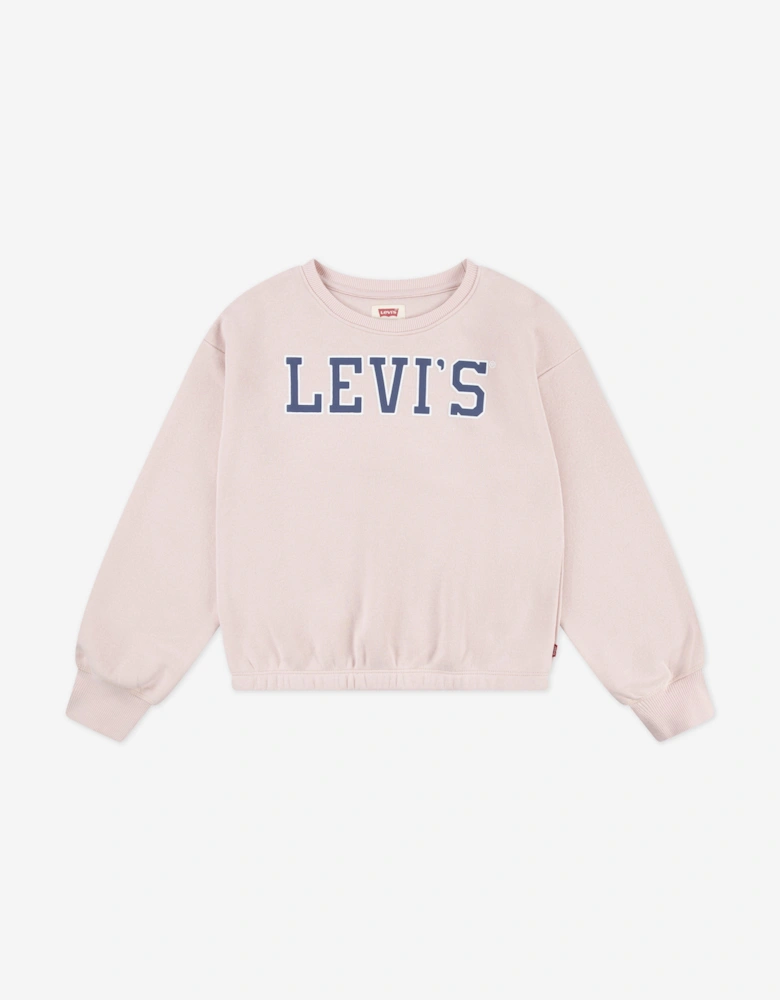 Girls Logo Sweatshirt in Pink