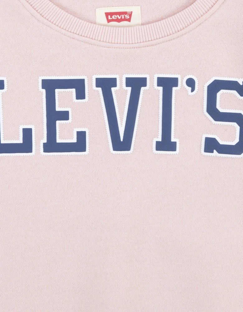 Girls Logo Sweatshirt in Pink