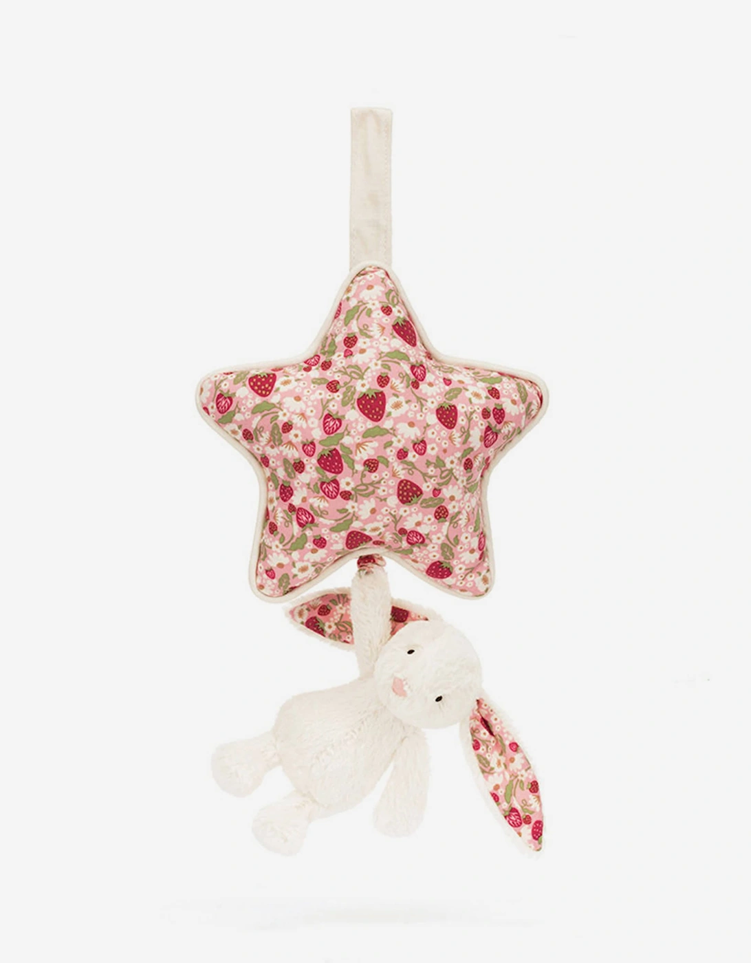 Blossom Bunny 'Berry' Musical Pull in White (30cm), 5 of 4