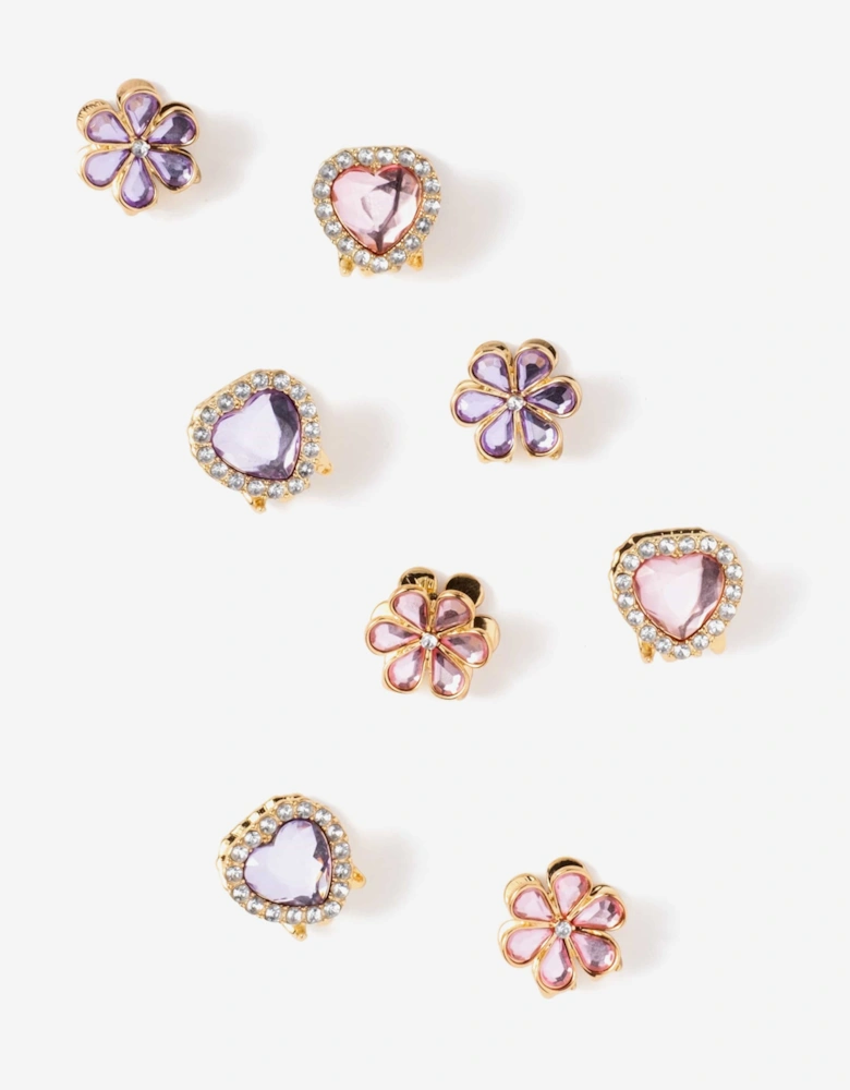 Girls Love in Bloom Hair Clips in Multicolour