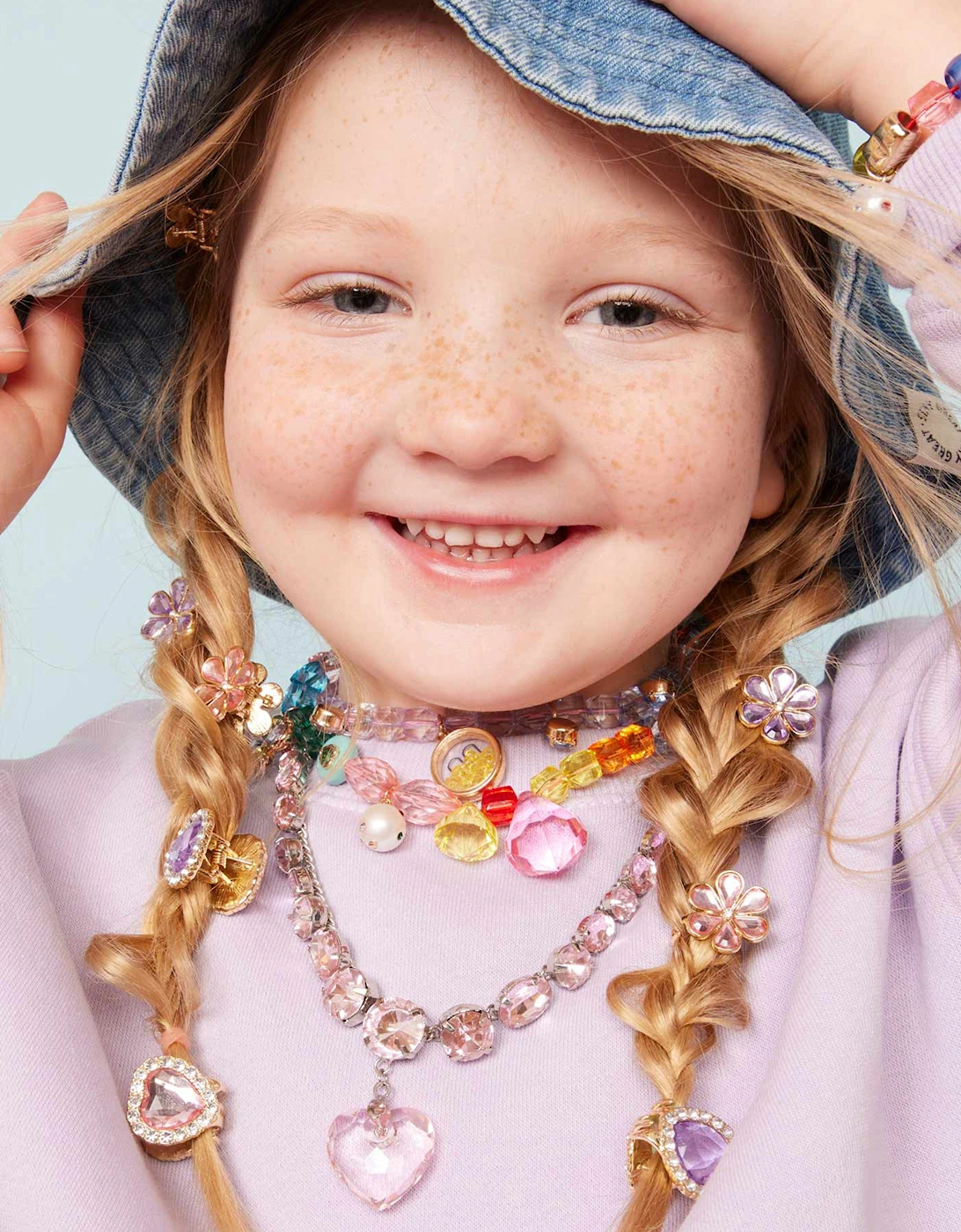 Girls Love in Bloom Hair Clips in Multicolour