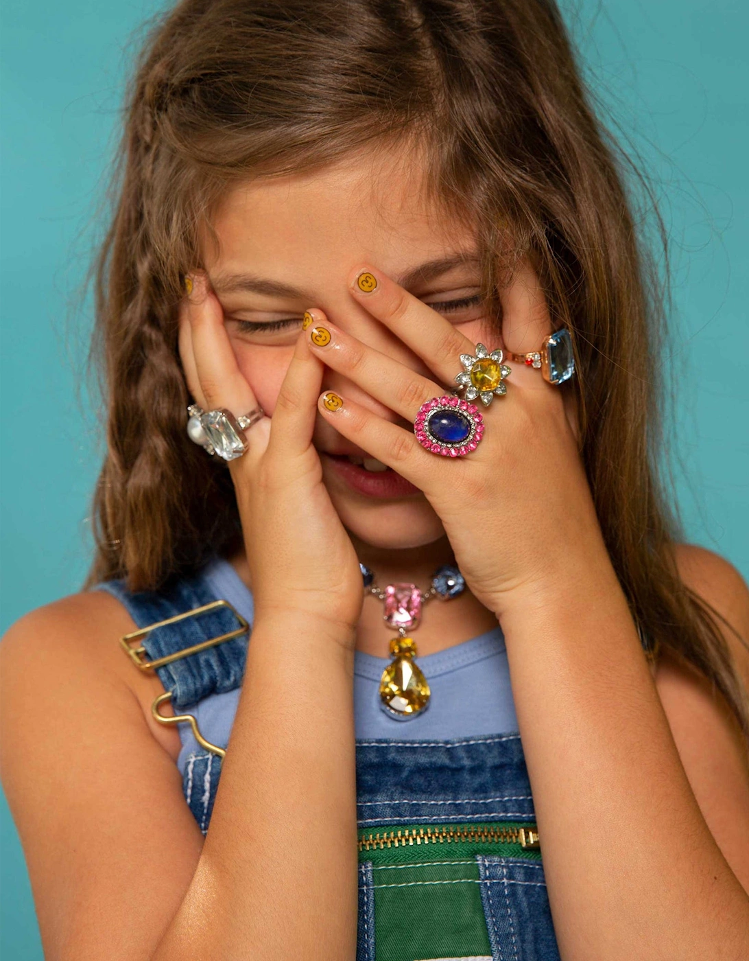 Girls Me Time Double Mood Rings in Multicolour