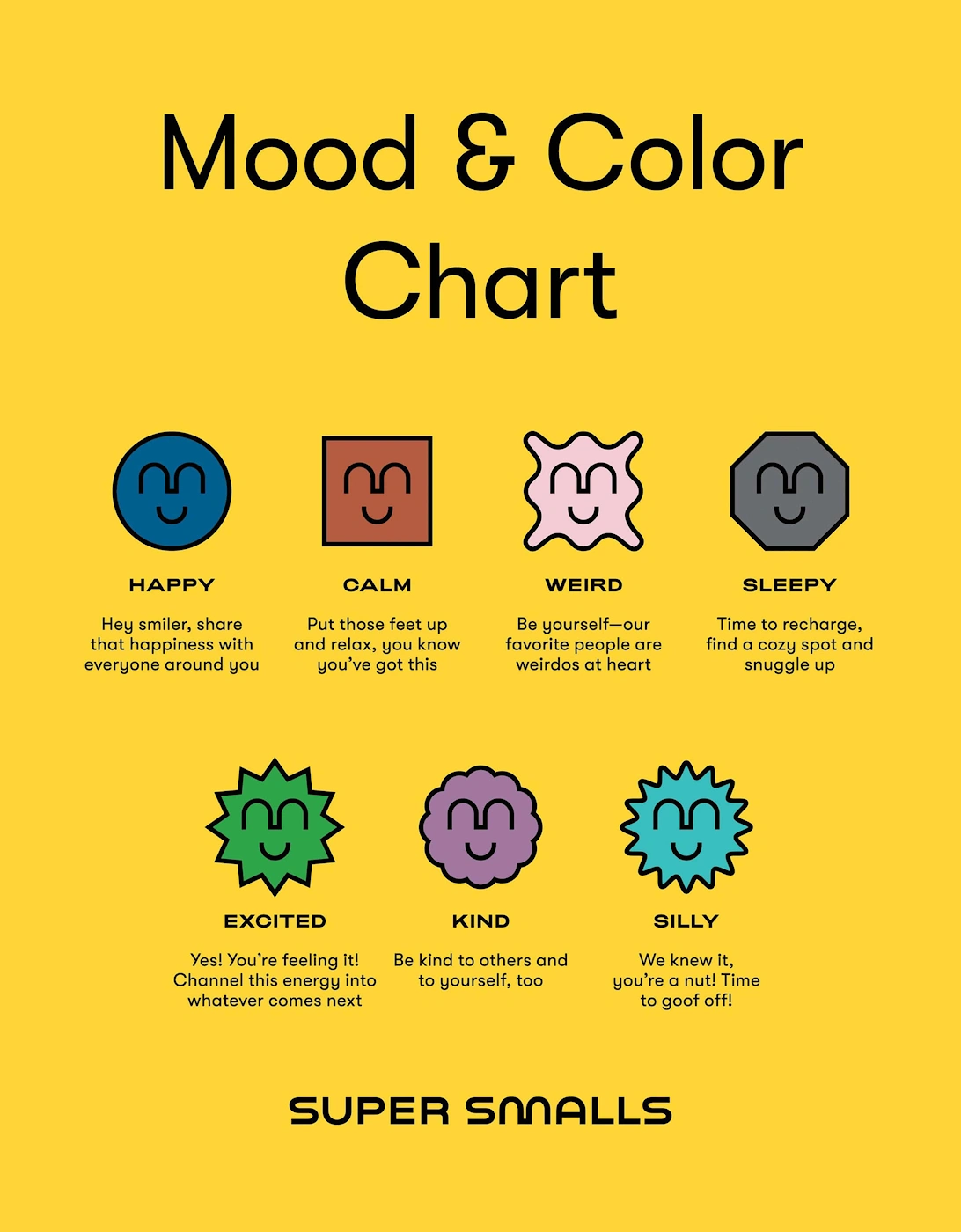 Girls Me Time Double Mood Rings in Multicolour