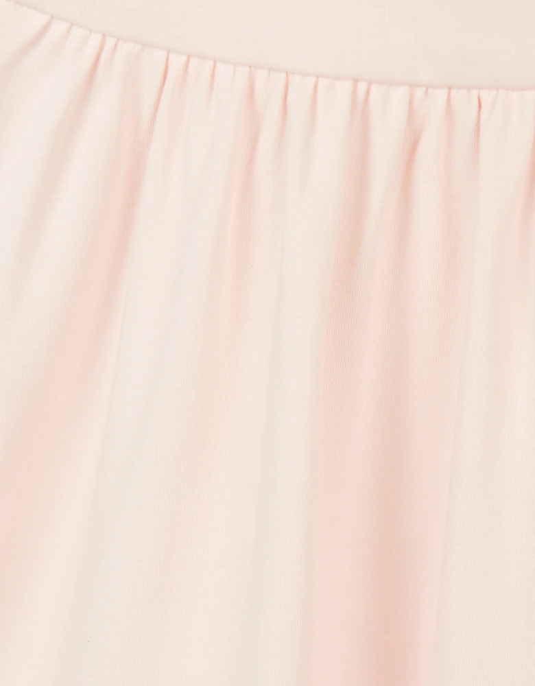 Girls Cotton Ruffle Dress in Pink
