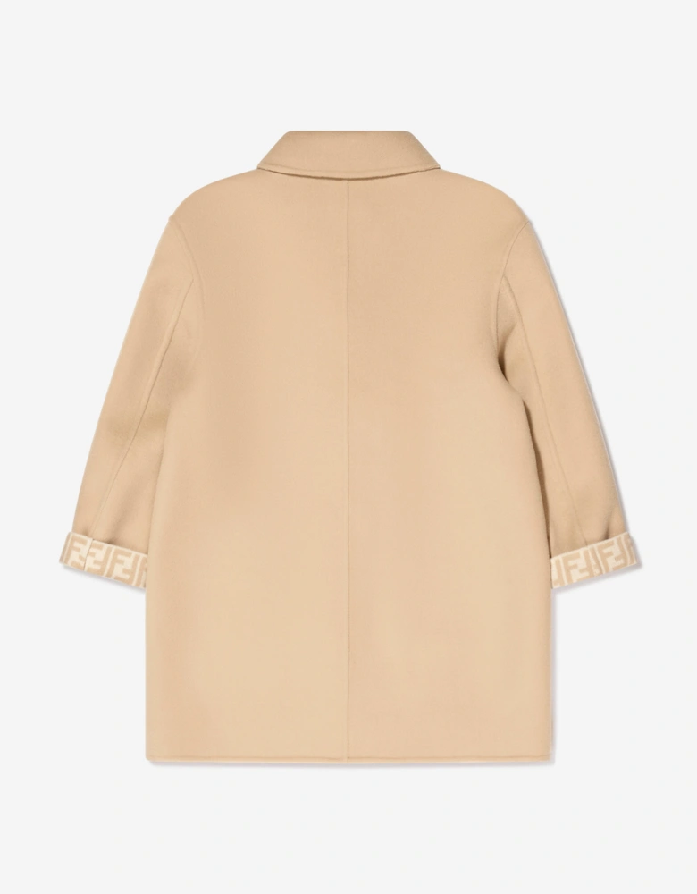 Girls Logo Print Coat