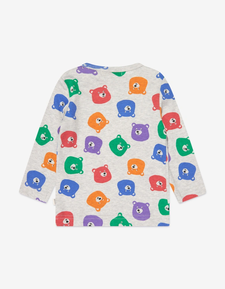Kids Long Sleeve Bears T-Shirt in Multicolour