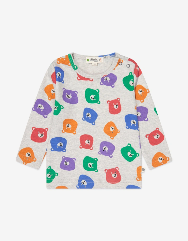Kids Long Sleeve Bears T-Shirt in Multicolour