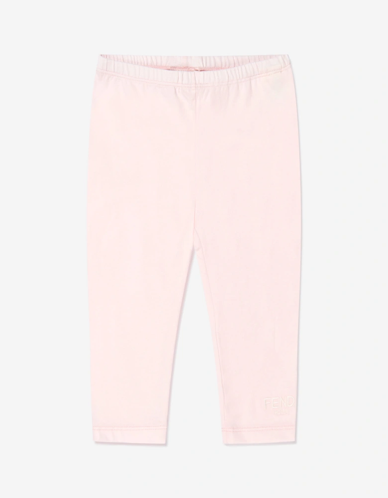 Baby Girls Logo Print Leggings
