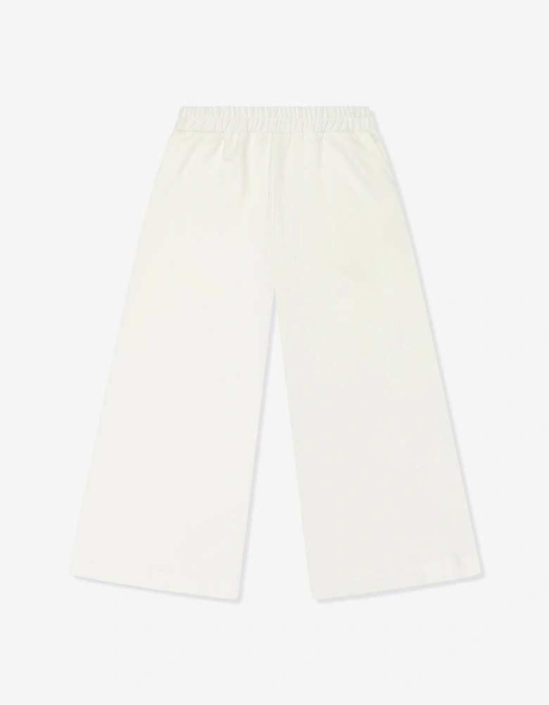 Girls Wide Leg Pants in White