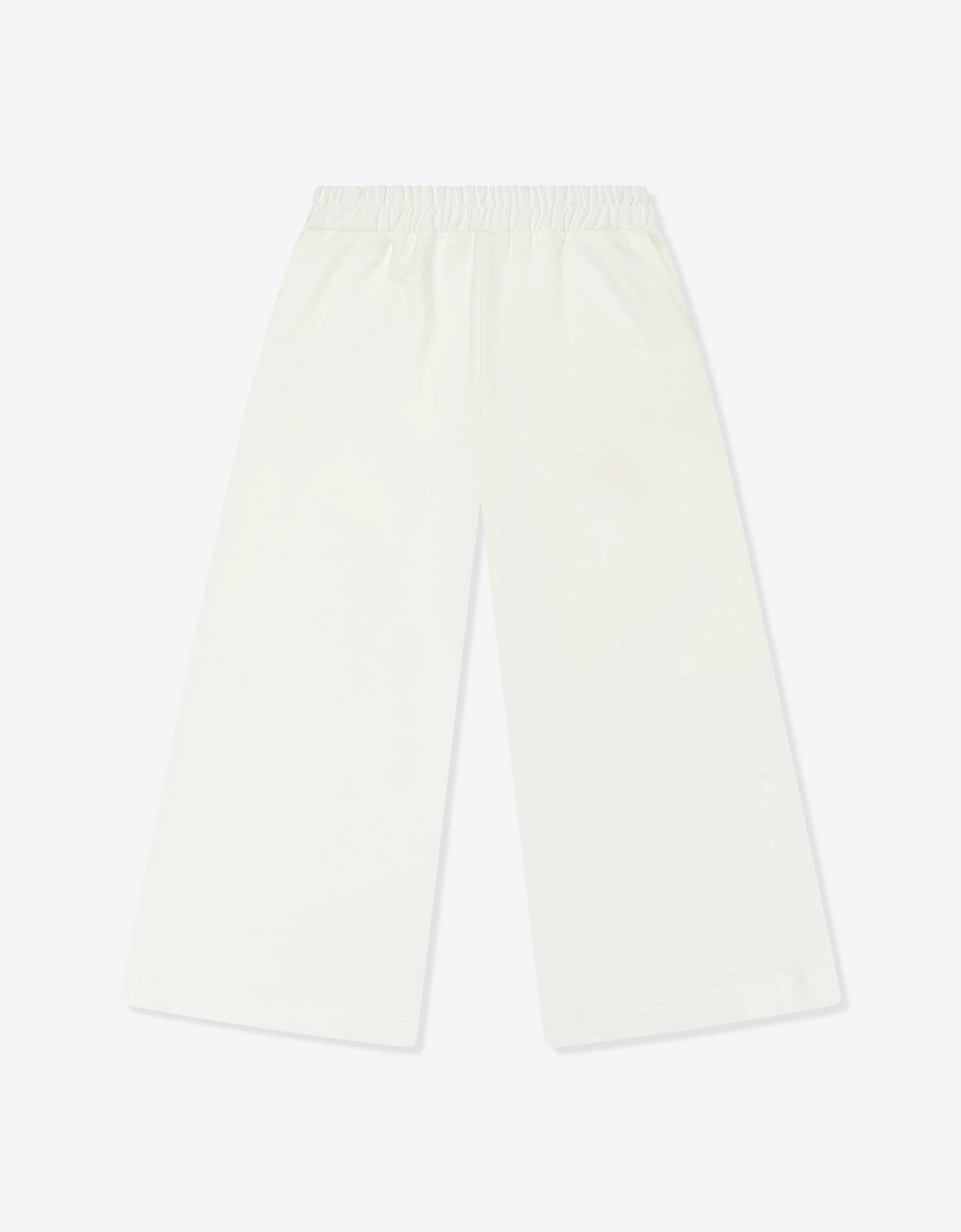 Mama Luma Girls White 'S Wide Leg Pants In - Size: 11 Years/12 Years Kids