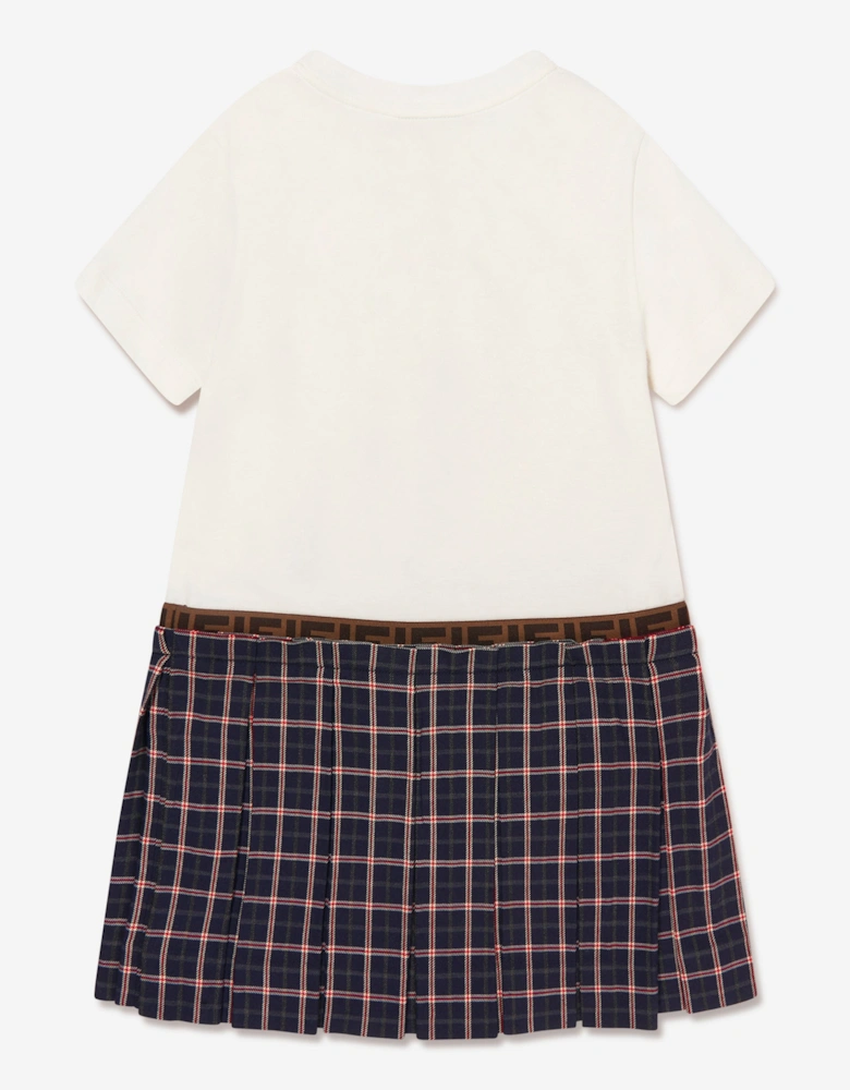 Girls 2 In 1 Tartan Skirt Dress