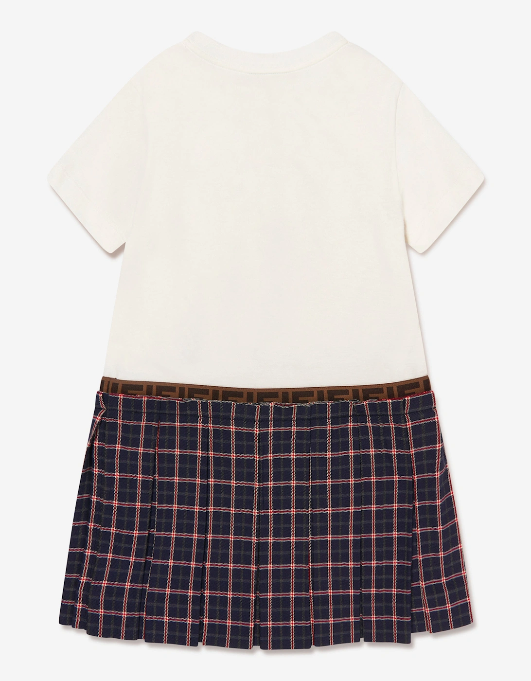 Girls 2 In 1 Tartan Skirt Dress