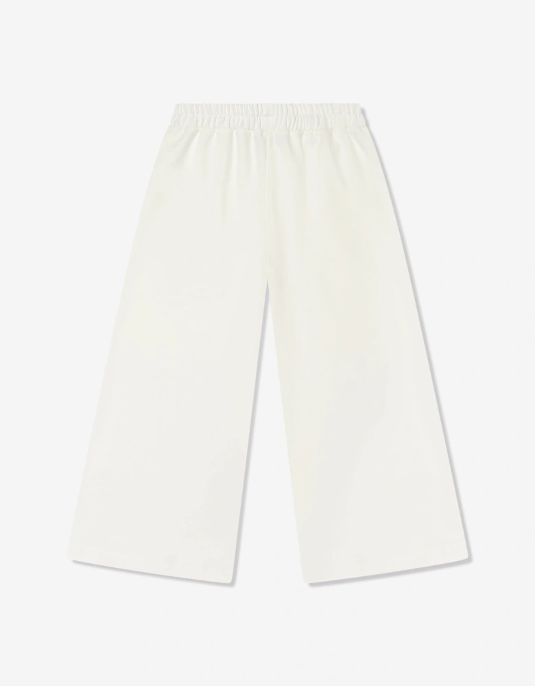 Girls Wide Leg Pants in White