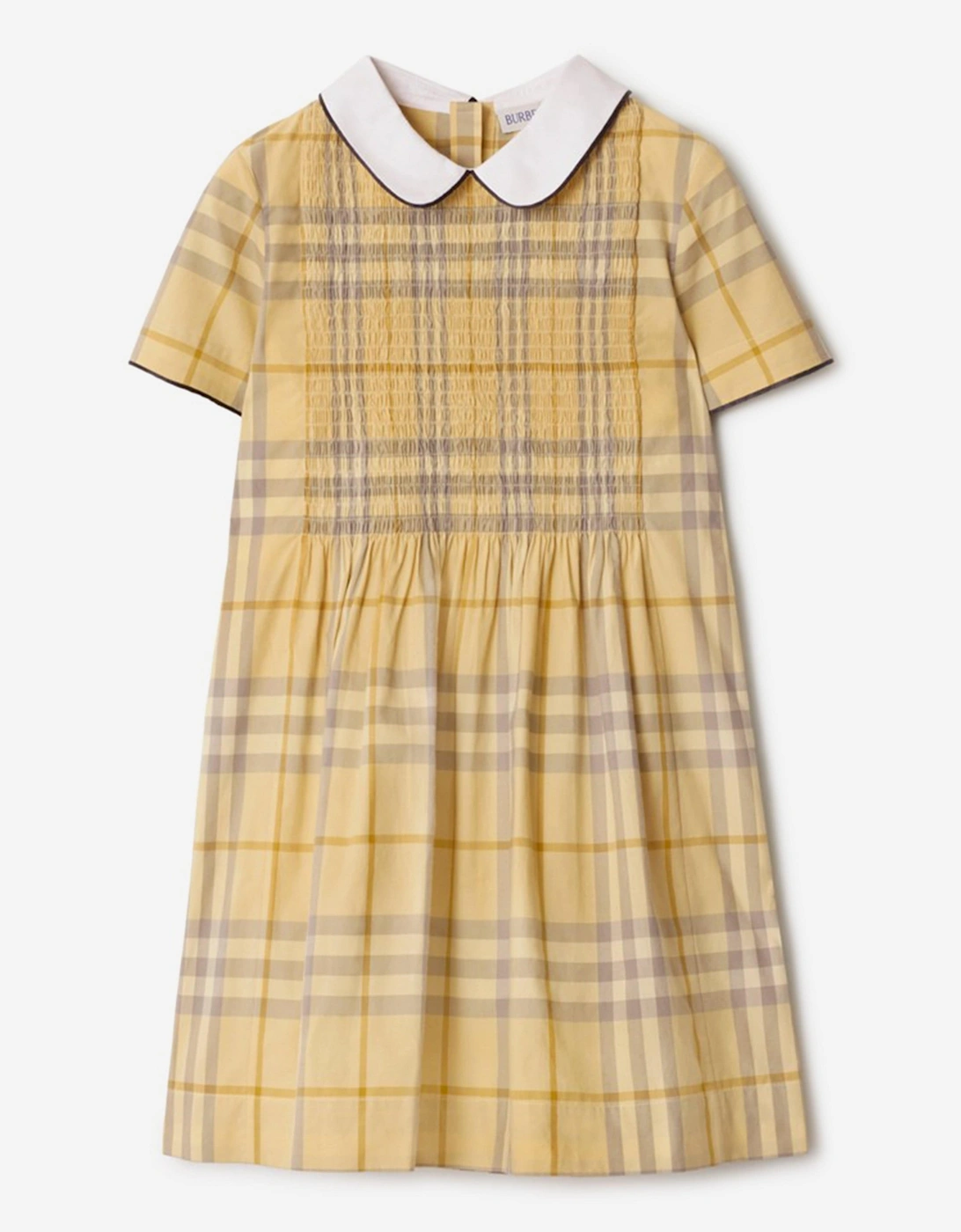 Girls Crissi Check Dress in Yellow, 5 of 4