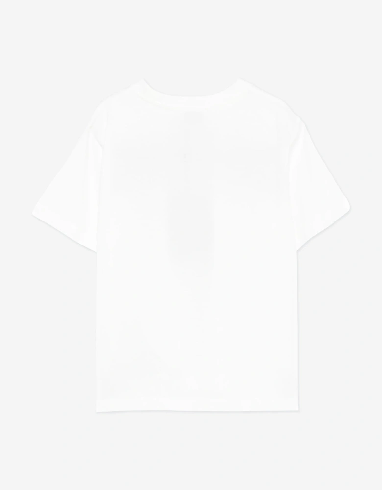 Boys Striped Pattern T-Shirt in Ivory
