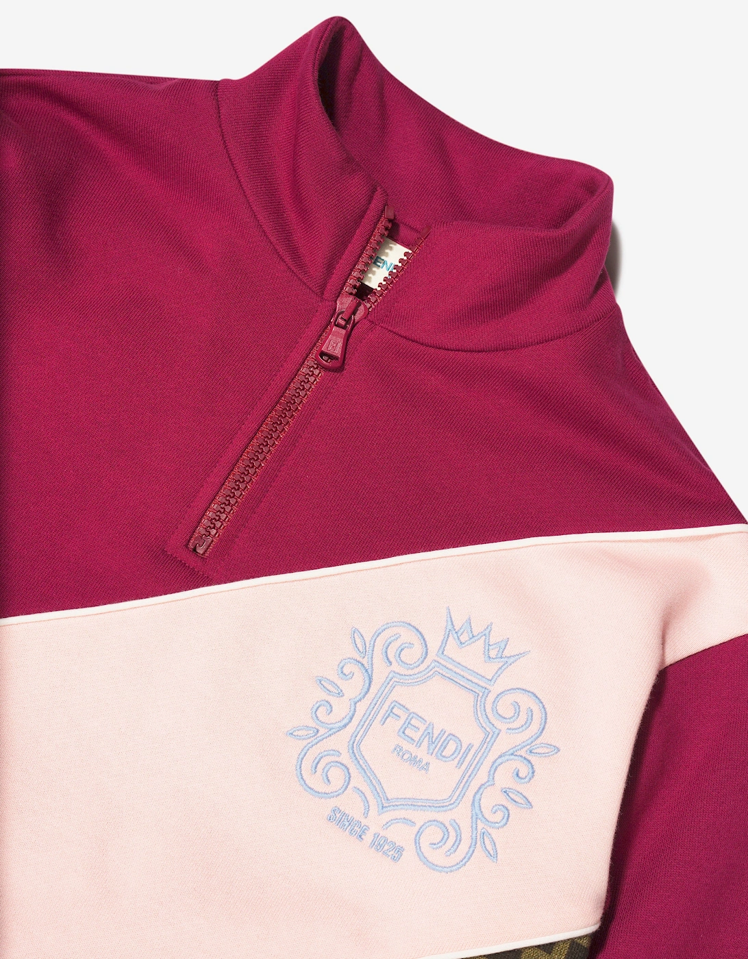 Girls Half Zip Logo Sweatshirt