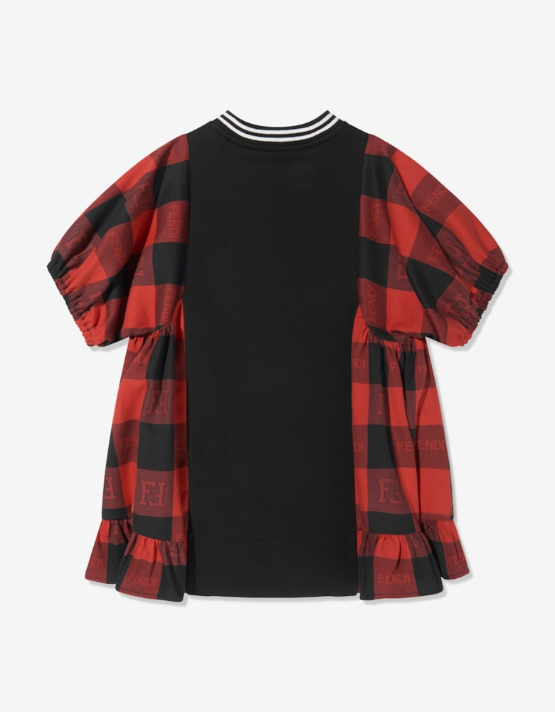 Girls Checked A-Line Dress