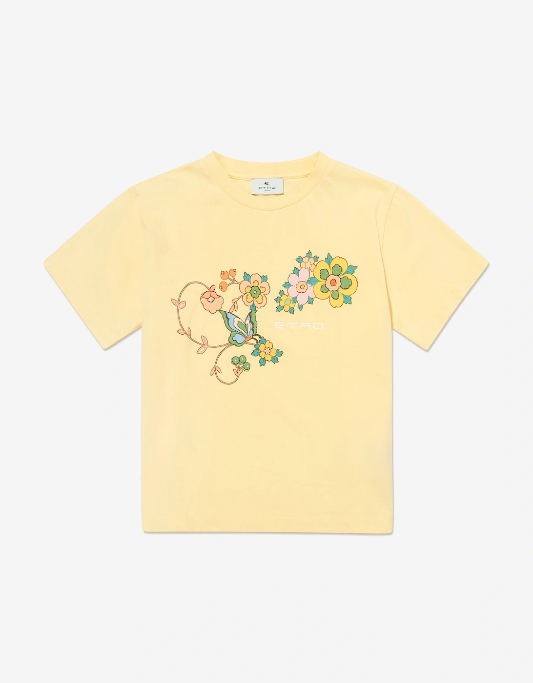 Girls Floral T-Shirt in Yellow, 5 of 4