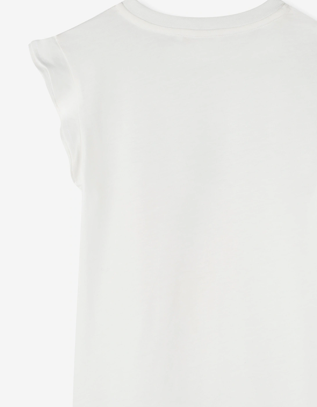 Girls Palm Tree Jersey Dress in Ivory
