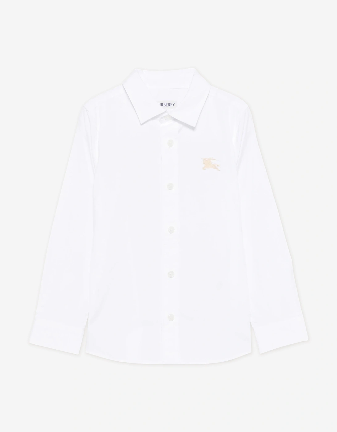 Boys Owen Long Sleeve EKD Shirt in White, 5 of 4
