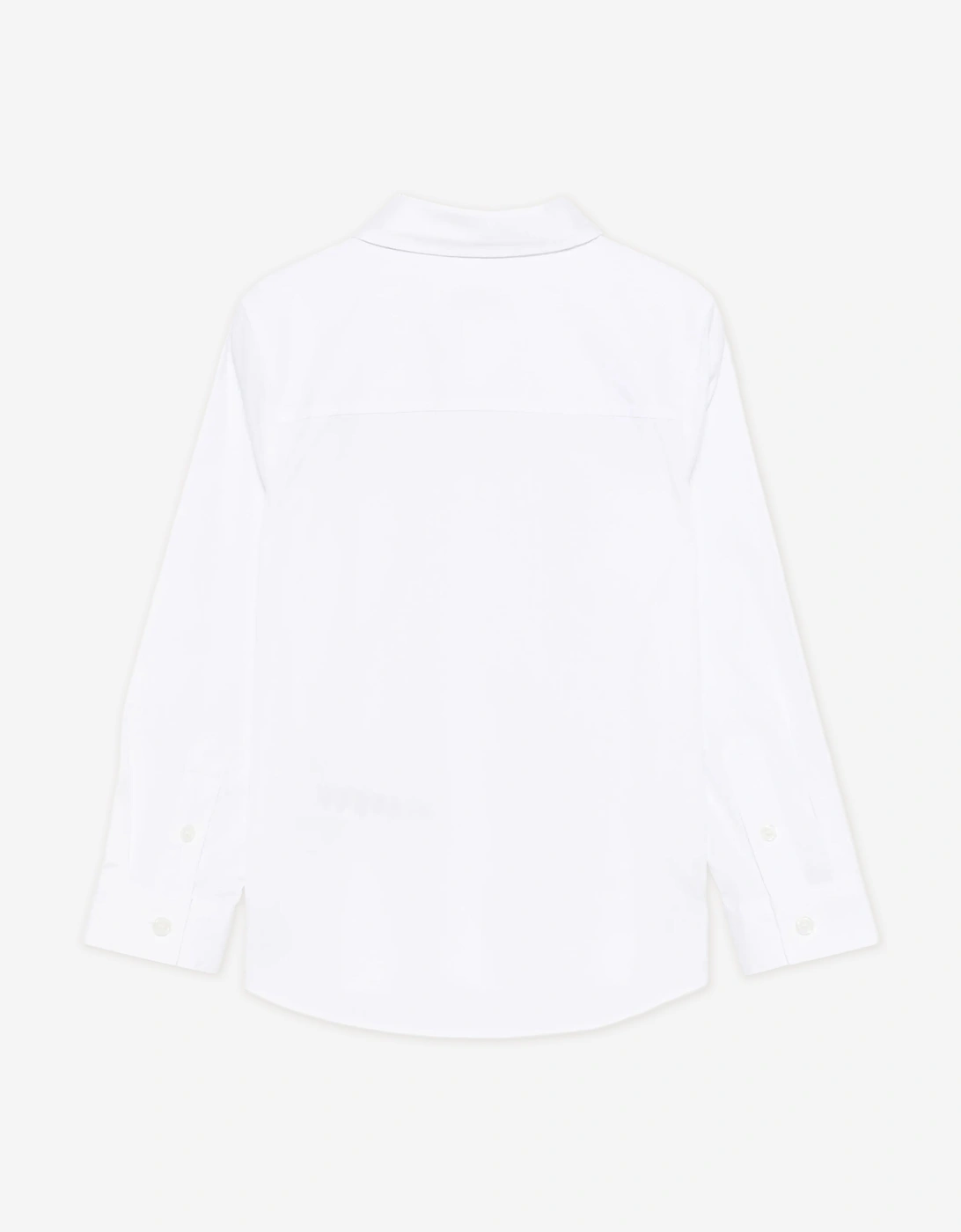 Boys Owen Long Sleeve EKD Shirt in White