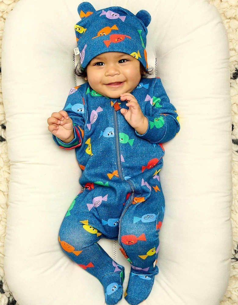 Baby Sweetie Hat With Ears in Blue