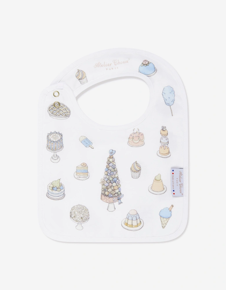 Baby Boys Sweetie Pie Carré and Satin Bibs Set in Blue