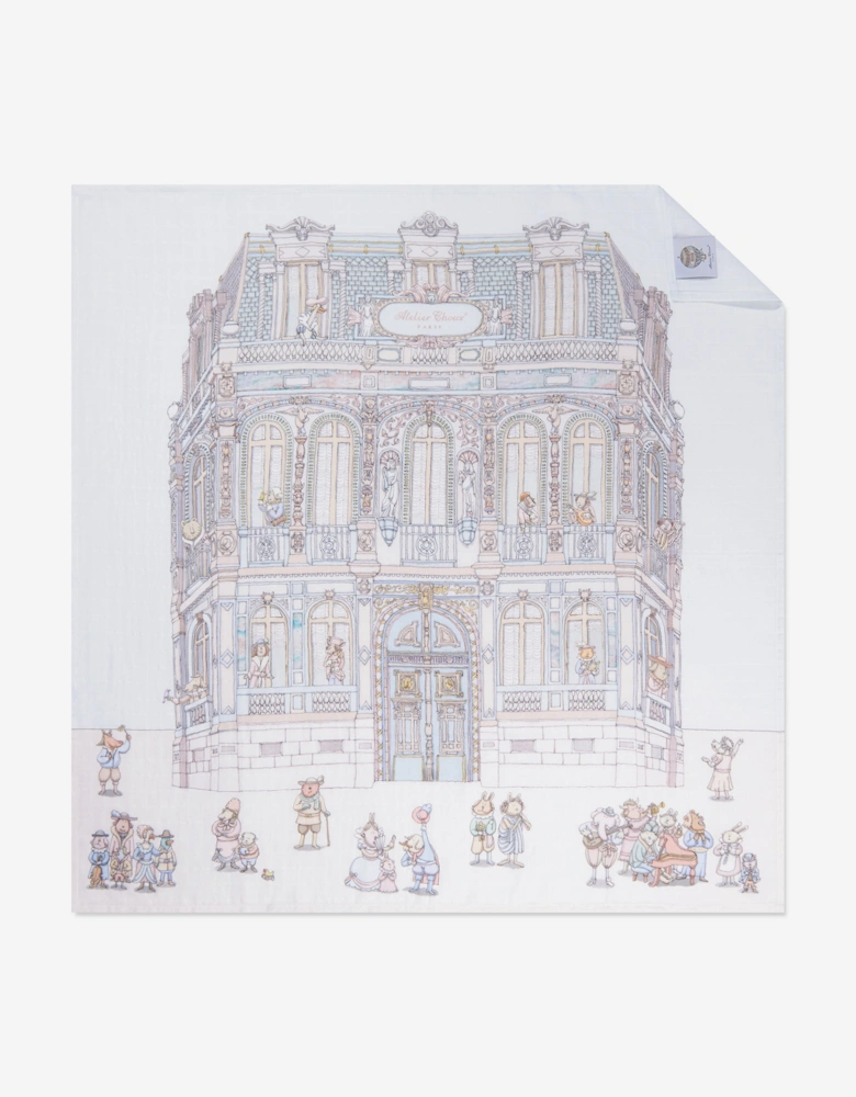 Baby Château Choux™ Carré and Satin Bibs Set in Multicolour