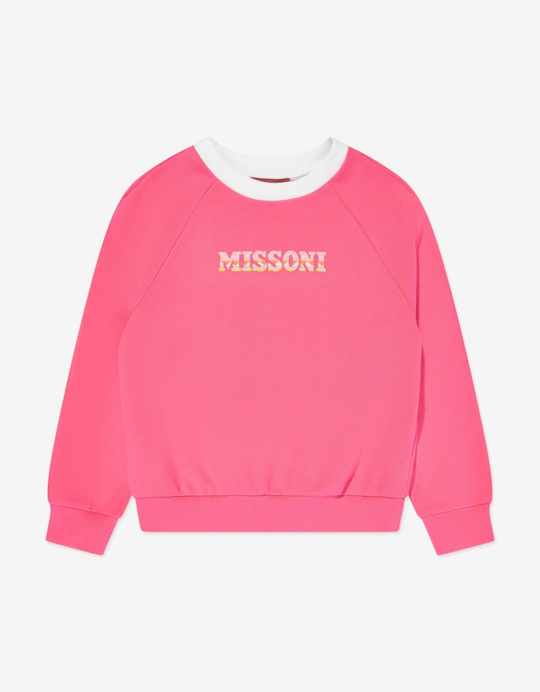 Girls Logo Sweatshirt in Pink