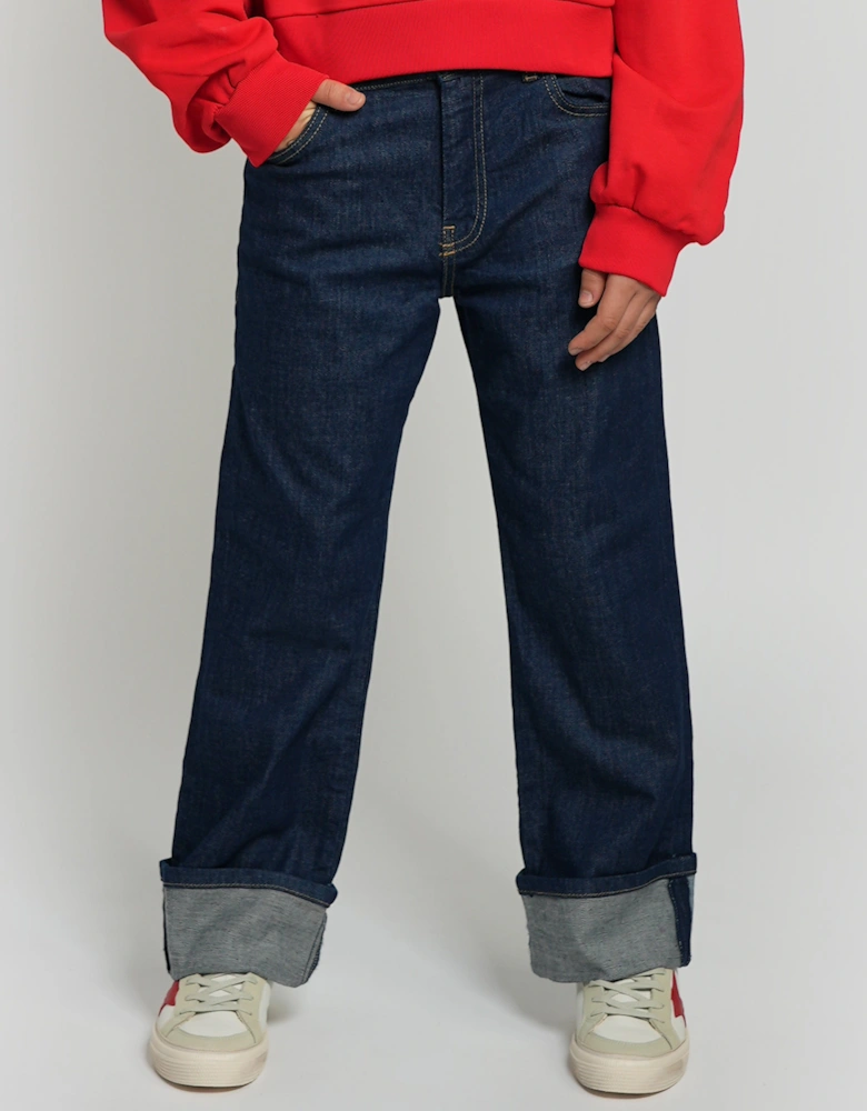 Kids Regular Fit Jeans in Blue
