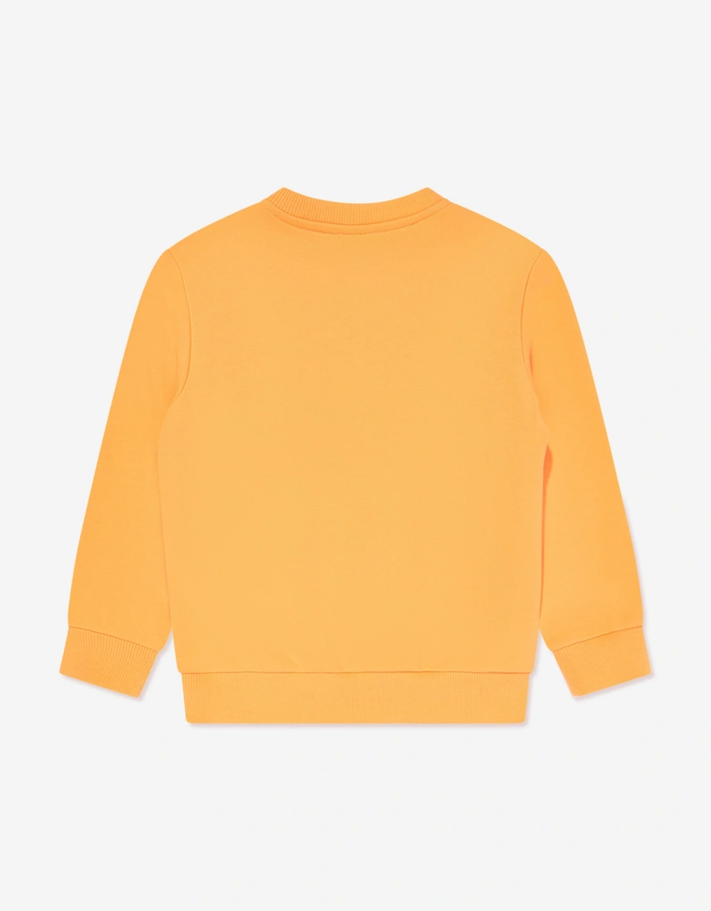 Boys Logo Sweatshirt in Orange