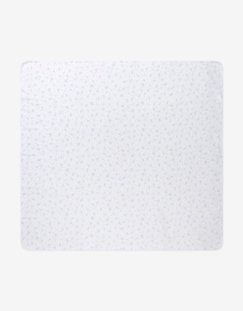 Baby Boys Dinoland Swaddle Blanket in White
