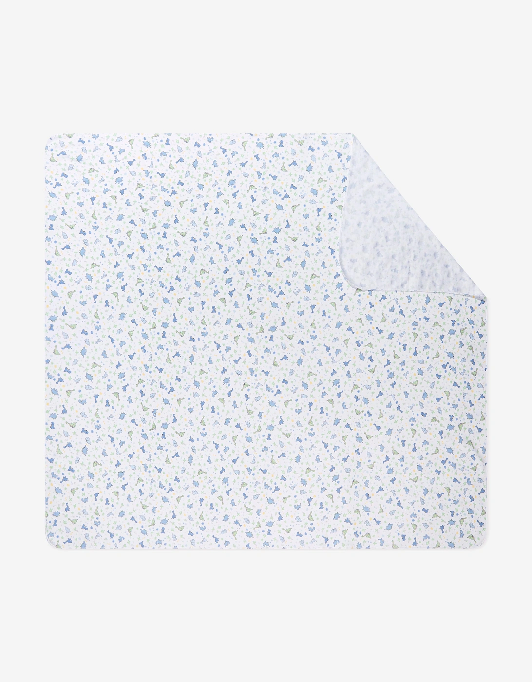 Baby Boys Dinoland Swaddle Blanket in White, 5 of 4