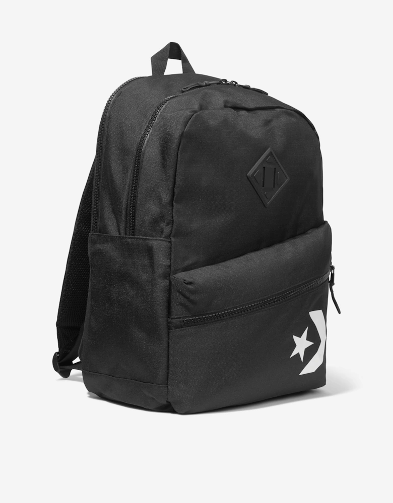 Kids Star Chevron Backpack in Black (45cm)