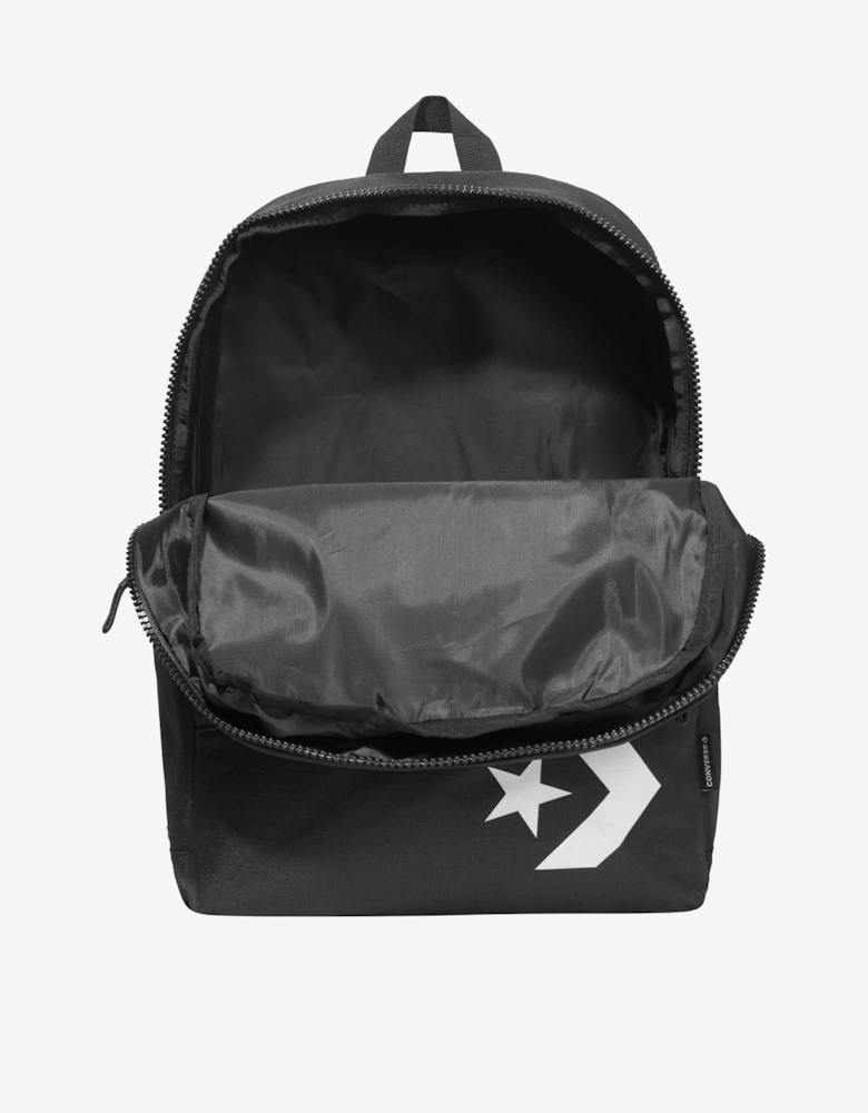 Kids Star Chevron Backpack in Black (45cm)