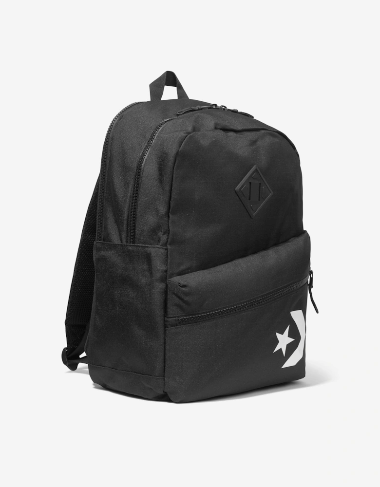 Kids Star Chevron Backpack in Black (45cm)