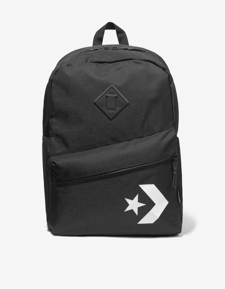 Kids Star Chevron Backpack in Black (45cm)