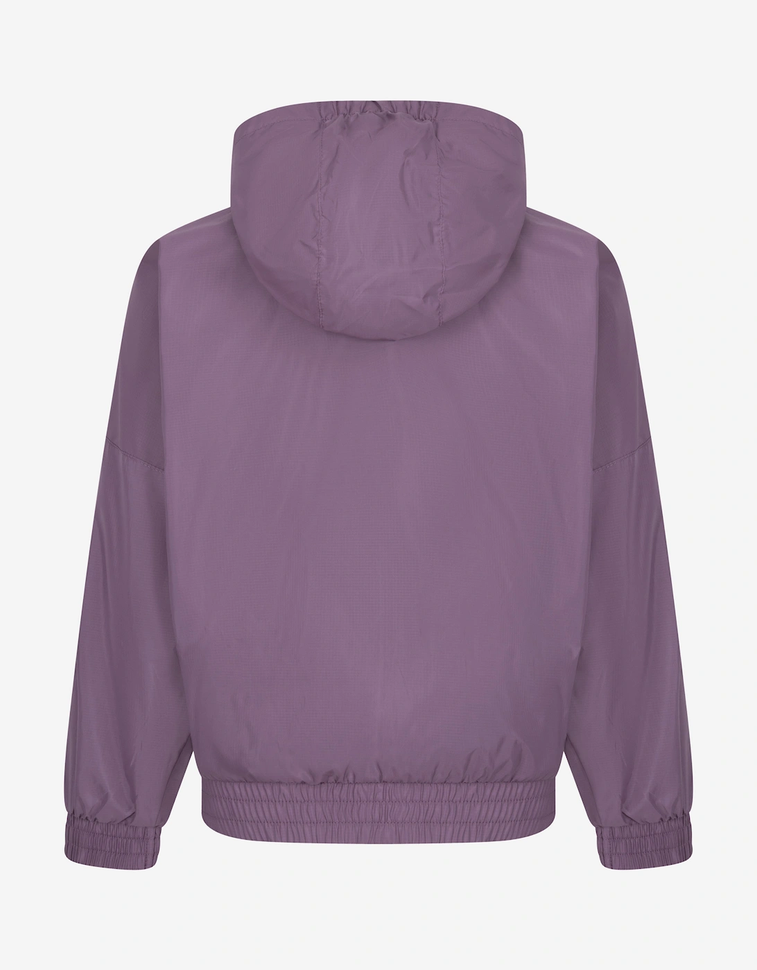 Girls Hooded Zip Up Windbreaker in Purple