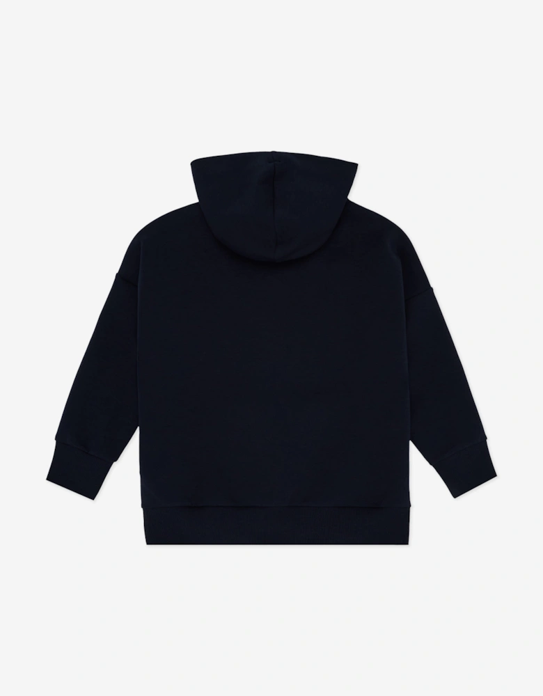 Boys Logo Hoodie in Navy